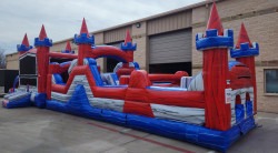 63ft Castle Combo with Obstacle Course