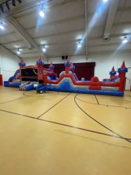 63ft Castle Combo with Obstacle Course