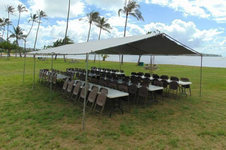 CHAIRS, TABLES, TENTS